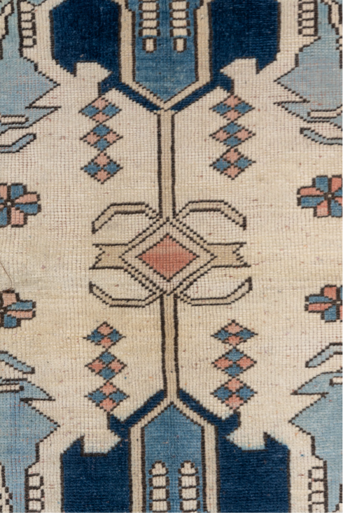 Vintage Oushak Area Rug (4' x 5')